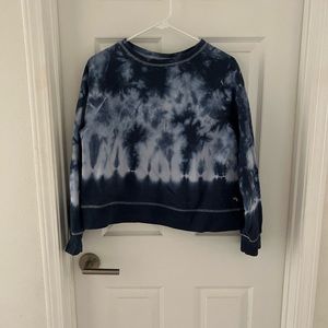 Blue tie dye sweater